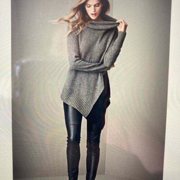 Eileen Fisher Asymmetrical Turtleneck Yak Wool NWOT - Picture 2 of 16